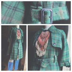 Vintage BB Dakota Plaid Dress or Jacket | Versatile Midi | Size L HP🌵